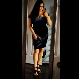 Hollywood Crushed Velvet Dress